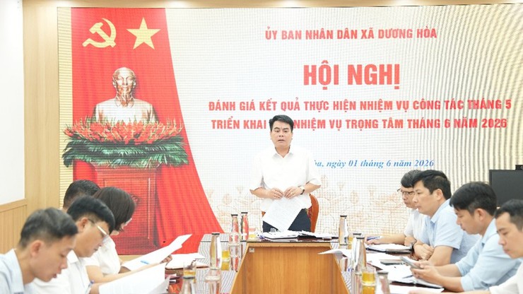 UBND xã giao ban công tác tháng 5, triển khai nhiệm vụ trọng tâm tháng 6/2026 - Ảnh 9.