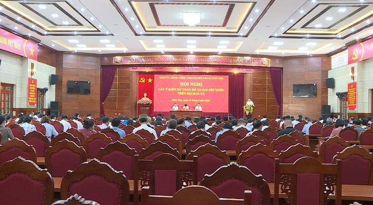 Phúc Thọ tổ chức Hội nghị lấy ý kiến về phương án sắp xếp, sáp nhập thôn- Ảnh 9.