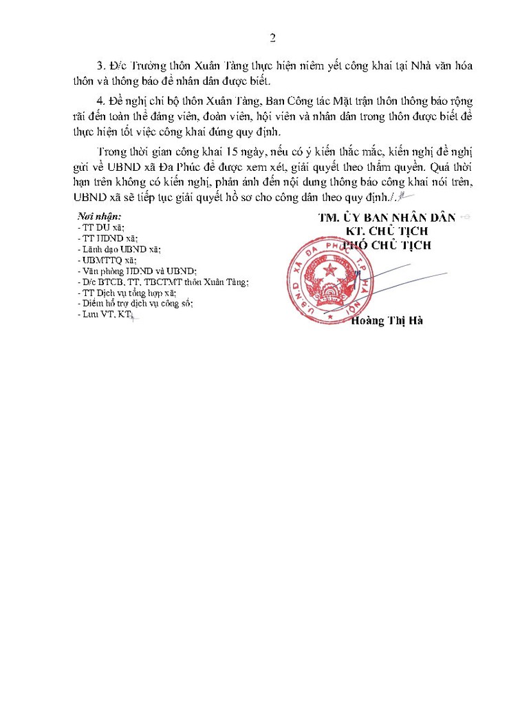 THÔNG BÁO:  niêm yết công khai kết quả kiểm tra hồ sơ đăng ký đất đai, cấp GCN quyền sử dụng đất, quyền sở hữu tài sản gắn liền với đất.- Ảnh 2.