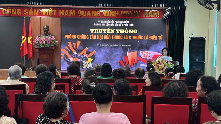 Phường Ba Đình tổ chức nhiều hoạt động hưởng ứng Ngày Thế giới không thuốc lá- Ảnh 1.