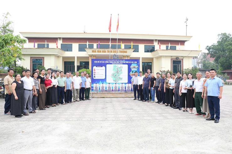XÃ SÓC SƠN RA MẮT MÔ HÌNH "BẢN ĐỒ SỐ CÁC CÔNG TRÌNH VĂN HÓA"- Ảnh 3.