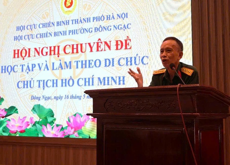 Ý nghĩa sâu sắc Hội nghị chuyên đề học tập và làm Di chúc của Chủ tịch Hồ Chí Minh do Hội CCB phường Đông Ngạc tổ chức- Ảnh 3.