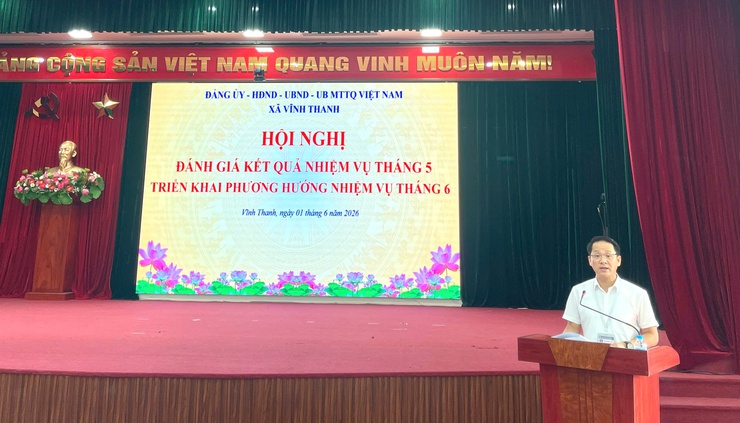 Vĩnh Thanh tổ chức Hội nghị sinh hoạt dưới cờ tháng 6 năm 2026- Ảnh 4.