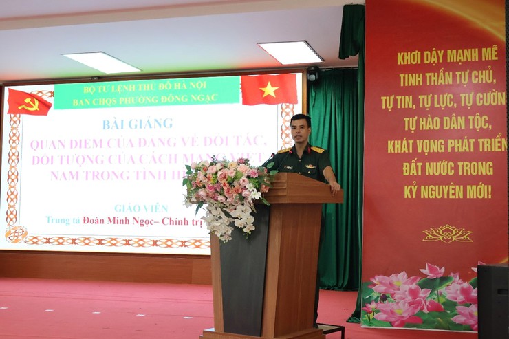 Đông Ngạc khai mạc Hội nghị huấn luyện dân quân tại chỗ năm 2026- Ảnh 5.