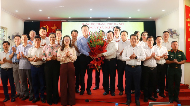 Đại Xuyên công bố các quyết định của Thành ủy Hà Nội về công tác cán bộ và kiện toàn lãnh đạo chủ chốt- Ảnh 4.