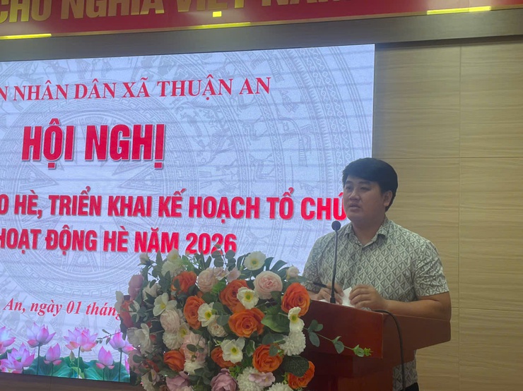 Giao ban Ban chỉ đạo hè xã Thuận An- Ảnh 2.