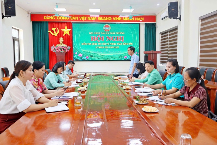 Đoàn công tác số 2 Hội Nông dân thành phố Hà Nội kiểm tra công tác Hội và phong trào nông dân tại xã Đoài Phương- Ảnh 3.