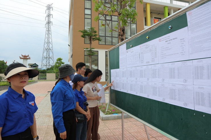 Chiều 10/6, các thí sinh dự Kỳ thi tốt nghiệp THPT năm 2026 tại Điểm thi Trường THCS Trung Hòa, xã Phú Nghĩa đến làm thủ tục dự thi- Ảnh 2.
