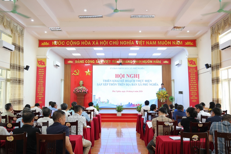 Xã Phú Nghĩa triển khai phương án sắp xếp thôn- Ảnh 1.