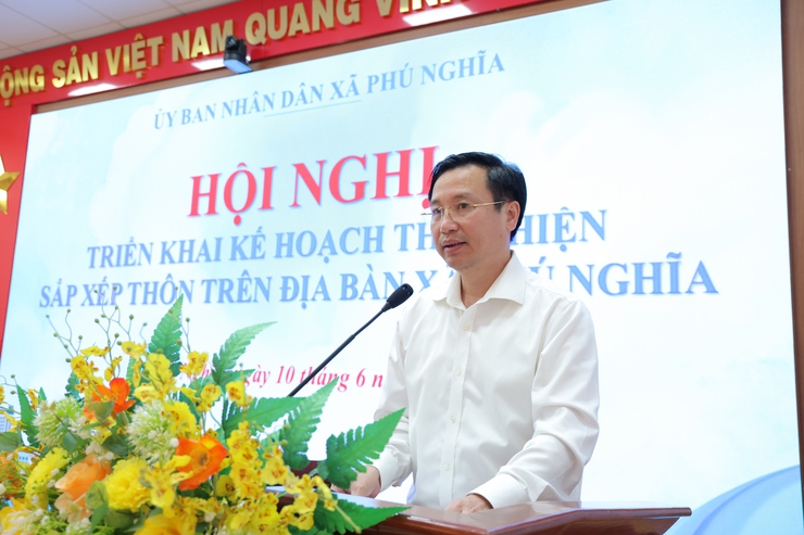 Xã Phú Nghĩa triển khai phương án sắp xếp thôn- Ảnh 4.