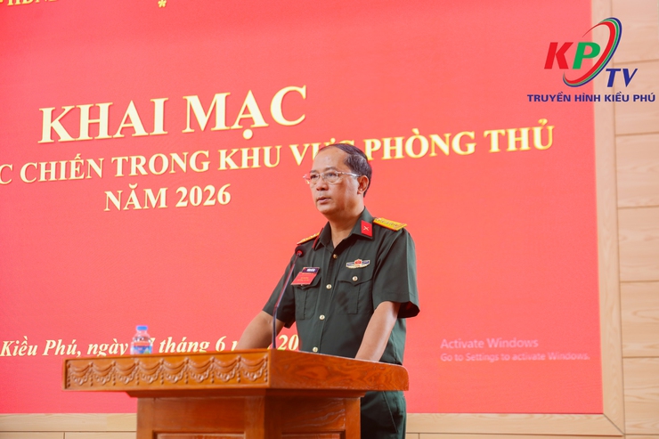 Xã Kiều Phú tổ chức sơ duyệt diễn tập tác chiến trong khu vực phòng thủ năm 2026- Ảnh 3.