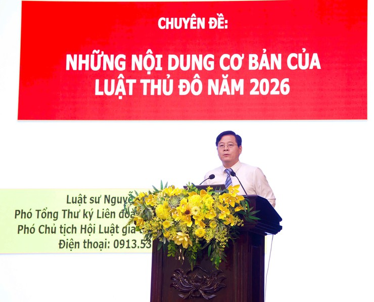 Hội nghị quán triệt, phổ biến Luật Thủ đô năm 2026- Ảnh 2.