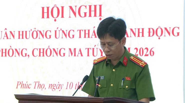 Phúc Thọ ra quân hưởng ứng Tháng hành động phòng, chống ma túy năm 2026- Ảnh 3.