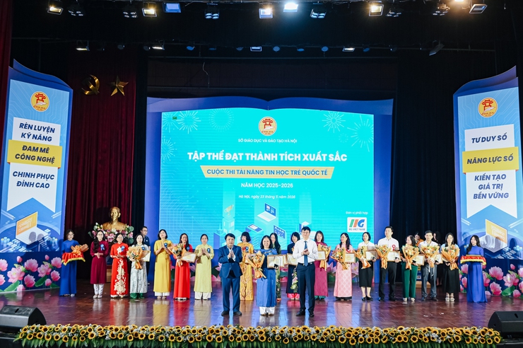 Phường Tây Hồ đạt thành tích xuất sắc tại cuộc thi tài năng tin học trẻ quốc tế TP. Hà Nội năm học 2025 - 2026- Ảnh 2.