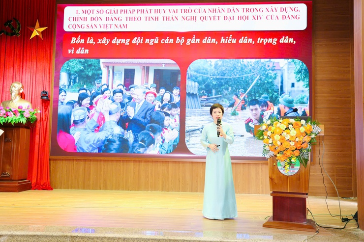 Thí sinh Nguyễn Phương Oanh xã Quốc Oai xuất sắc giành giải Nhì Hội thi Báo cáo viên, tuyên truyền viên giỏi Thành phố Hà Nội Năm 2026 - Cụm thi số 8- Ảnh 14.