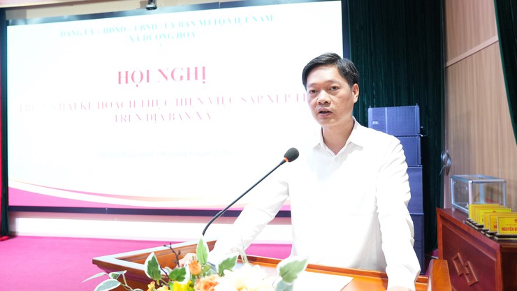 Xã Dương Hoà triển khai kế hoạch thực hiện việc sắp xếp thôn - Ảnh 7.