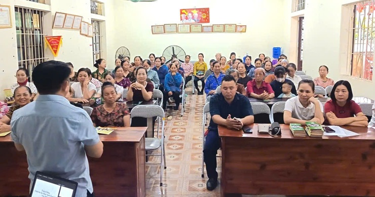 Trạm Y tế xã Đoài Phương hưởng ứng tháng hành động vì người cao tuổi- Ảnh 1.