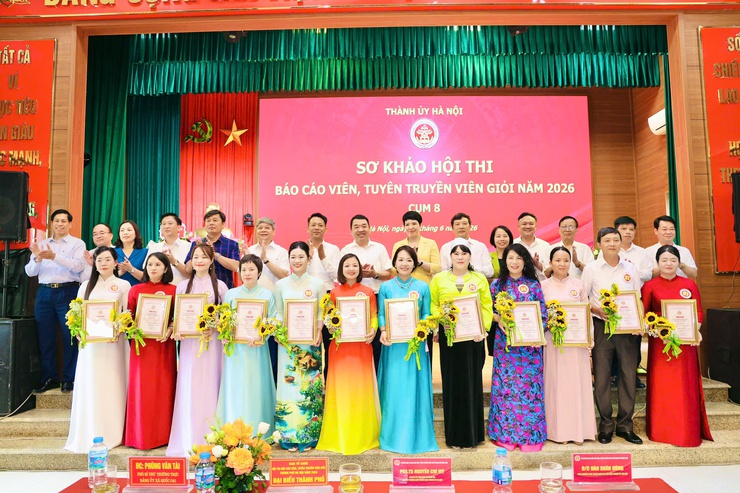 Thành ủy Hà Nội tổ chức sơ khảo Hội thi Báo cáo viên,
tuyên truyền viên giỏi cụm số 8 năm 2026- Ảnh 3.