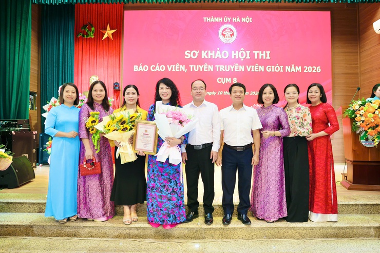 Thành ủy Hà Nội tổ chức sơ khảo Hội thi Báo cáo viên,
tuyên truyền viên giỏi cụm số 8 năm 2026- Ảnh 5.