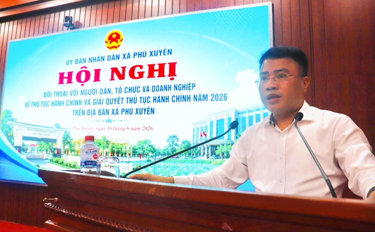 UBND xã Phú Xuyên tổ chức Hội nghị đối thoại với người dân, tổ chức và doanh nghiệp về thủ tục hành chính năm 2026- Ảnh 7.