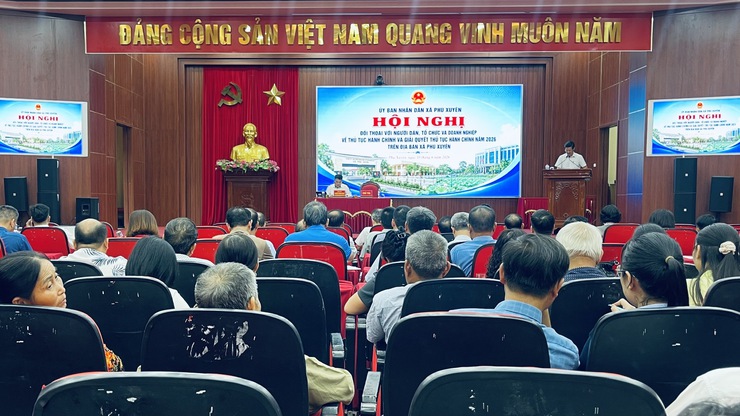 UBND xã Phú Xuyên tổ chức Hội nghị đối thoại với người dân, tổ chức và doanh nghiệp về thủ tục hành chính năm 2026- Ảnh 1.