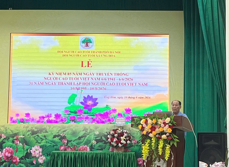 HỘI NGƯỜI CAO TUỔI XÃ ỨNG HOÀ KỶ NIỆM 85 NĂM NGÀY TRUYỀN THỐNG VÀ SƠ KẾT CÔNG TÁC 6 THÁNG ĐẦU NĂM 2026.- Ảnh 2.
