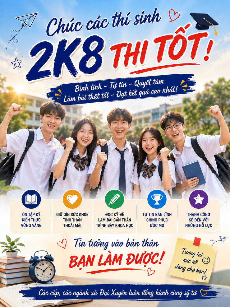 Hơn 600 học sinh xã Đại Xuyên hoàn tất thủ tục, sẵn sàng bước vào Kỳ thi tốt nghiệp THPT năm 2026- Ảnh 6.