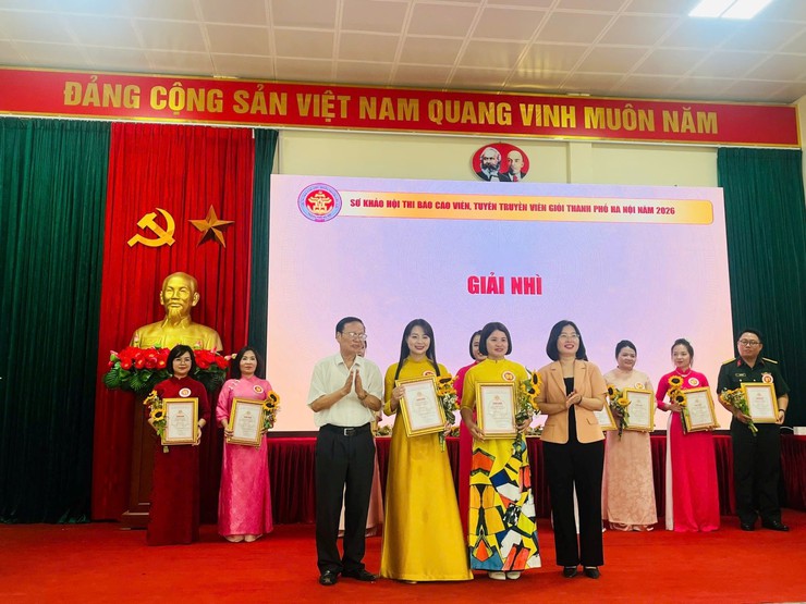 Xã Hồng Vân đạt giải nhì vòng sơ khảo hội thi báo cáo viên, tuyên truyền viên giỏi cấp thành phố cụm số 7- Ảnh 5.