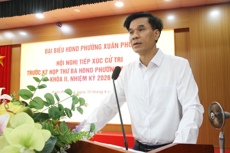 Hội nghị tiếp xúc cử tri trước kỳ họp thường lệ giữa năm 2026 HĐND phường Xuân Phương khóa II, nhiệm kỳ 2026 - 2031- Ảnh 16.