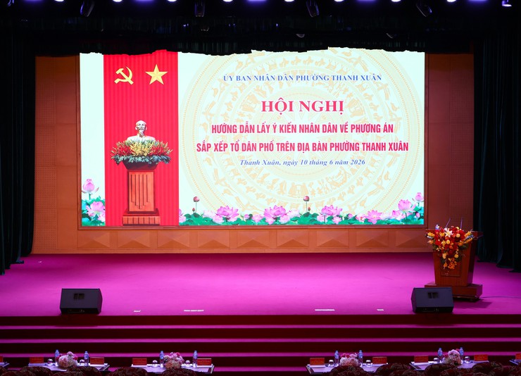 Phường Thanh Xuân: Tổ chức Hội nghị hướng dẫn lấy ý kiến Nhân dân về phương án sắp xếp tổ dân phố- Ảnh 1.