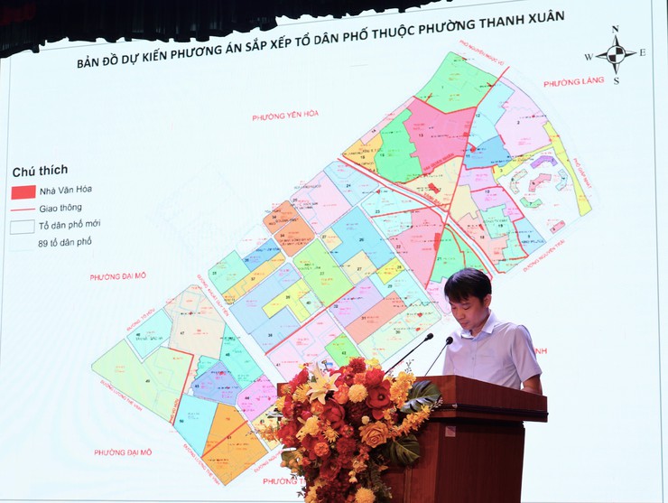Phường Thanh Xuân: Tổ chức Hội nghị hướng dẫn lấy ý kiến Nhân dân về phương án sắp xếp tổ dân phố- Ảnh 3.