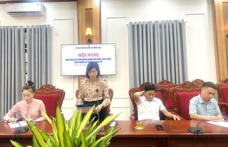Hội nghị bàn giao các Hội quần chúng do Đảng, Nhà nước giao nhiệm vụ trên địa bàn xã Phúc Lộc- Ảnh 3.