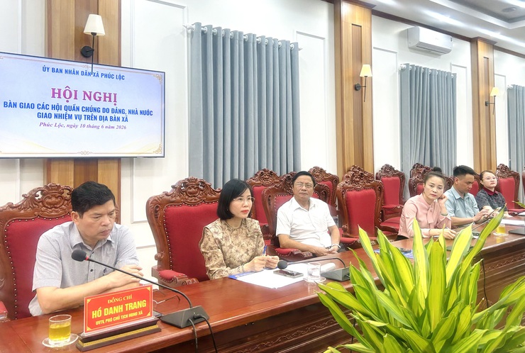 Hội nghị bàn giao các Hội quần chúng do Đảng, Nhà nước giao nhiệm vụ trên địa bàn xã Phúc Lộc- Ảnh 1.