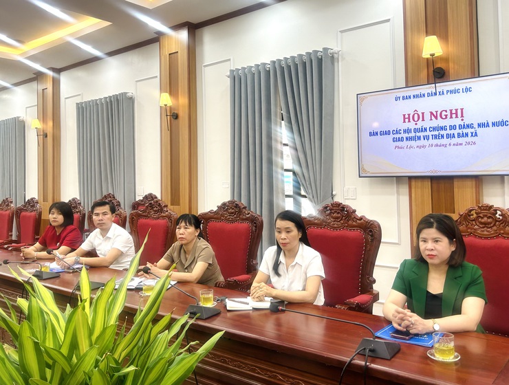 Hội nghị bàn giao các Hội quần chúng do Đảng, Nhà nước giao nhiệm vụ trên địa bàn xã Phúc Lộc- Ảnh 2.