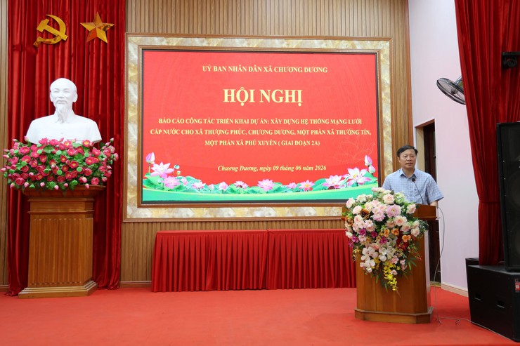 Xã Chương Dương triển khai dự án xây dựng hệ thống
 mạng lưới cấp nước giai đoạn 2A
- Ảnh 3.
