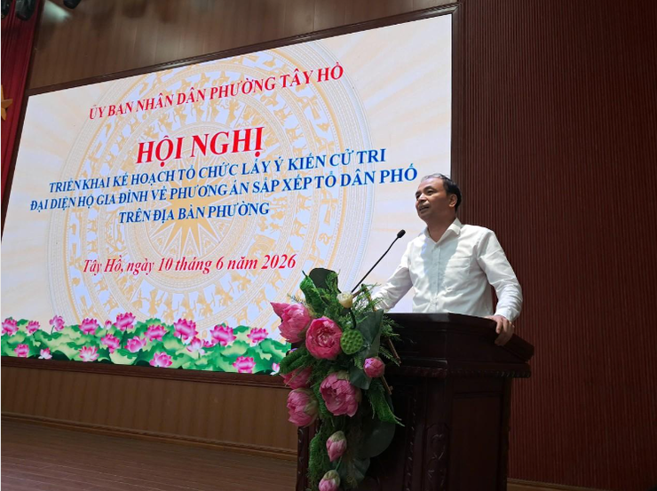 Phường Tây Hồ tổ chức Hội nghị triển khai Kế hoạch lấy ý kiến nhân dân về phương án sắp xếp tổ dân phố- Ảnh 5.