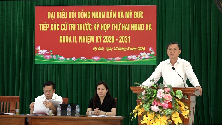 Tổ đại biểu số 5 HĐND xã Mỹ Đức tiếp xúc cử tri trước Kỳ họp thứ hai HĐND xã khóa II, nhiệm kỳ 2026-2031- Ảnh 9.