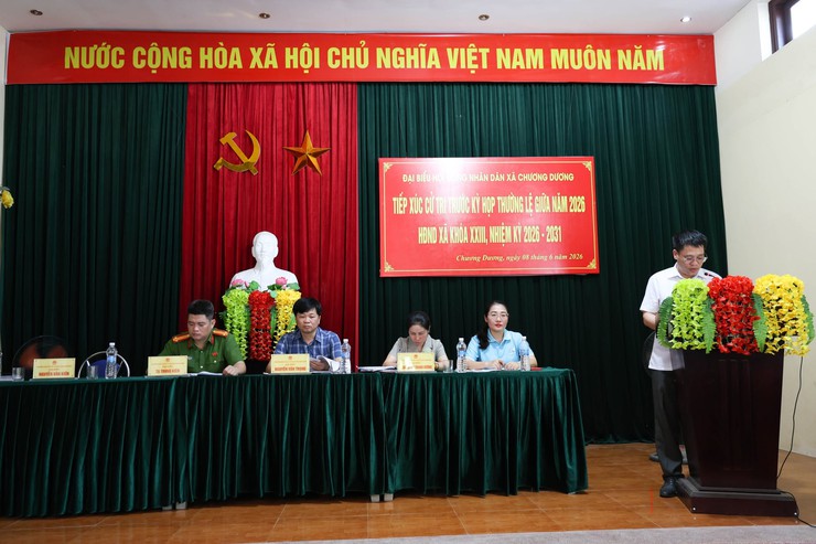 Tổ đại biểu số 2, 3 và 4 HĐND xã Chương Dương tiếp xúc cử tri trước kỳ họp thứ 2, HĐND xã khóa XXIII, nhiệm kỳ 2026-2031- Ảnh 3.