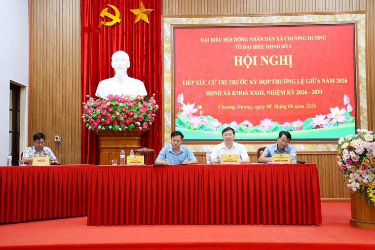 Tổ đại biểu số 2, 3 và 4 HĐND xã Chương Dương tiếp xúc cử tri trước kỳ họp thứ 2, HĐND xã khóa XXIII, nhiệm kỳ 2026-2031- Ảnh 1.