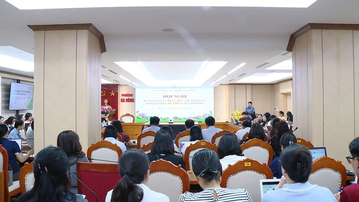phường Hà Đông tổ chức Hội nghị hướng dẫn sử dụng phần mềm Đánh giá OKR/KPI trên hệ thống HanoiWork- Ảnh 1.