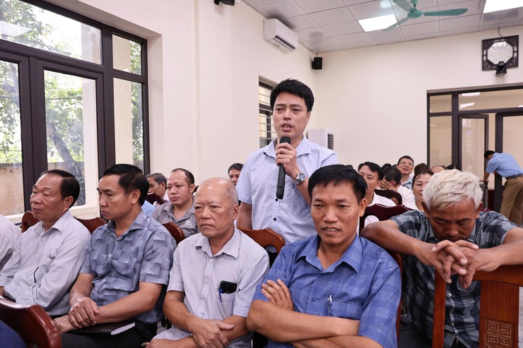 Đảng ủy Hòa Xá đánh giá kết quả các mặt công tác 6 tháng và triển khai Đề án sáp nhập thôn trên địa bàn - Ảnh 4.