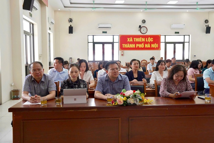 Xã Thiên Lộc tham dự Hội nghị sơ kết một năm vận hành bộ máy của hệ thống chính trị và chính quyền địa phương hai cấp thành phố Hà Nội- Ảnh 5.