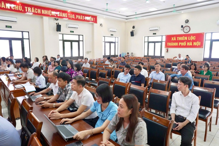 Xã Thiên Lộc tham dự Hội nghị sơ kết một năm vận hành bộ máy của hệ thống chính trị và chính quyền địa phương hai cấp thành phố Hà Nội- Ảnh 9.