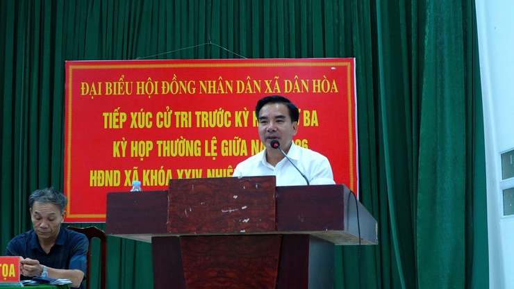 TỔ ĐẠI BIỂU SỐ 06 HĐND XÃ KHOÁ XXIV TIẾP XÚC CỬ TRI TẠI CÁC THÔN TỪ CHÂU VÀ CHÂU MAI- Ảnh 2.