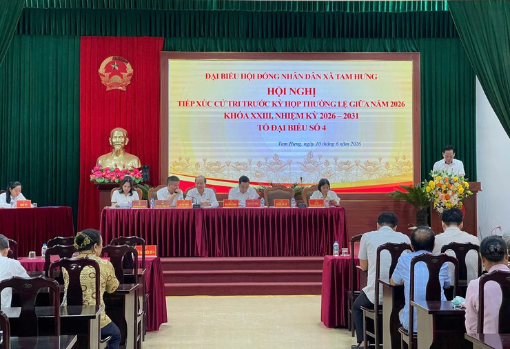 04 tổ đại biểu HĐND xã Tam Hưng tiếp xúc cử tri trước kỳ hợp thường lệ giữ năm 2026- Ảnh 1.