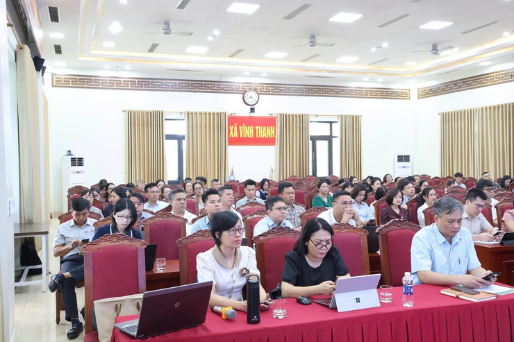 Xã Vĩnh Thanh tổ chức hội nghị đào tạo, hướng dẫn sử dụng hệ thống quản trị thực thi nhiệm vụ và đánh giá cán bộ gắn với đo lường hiệu suất công việc (OKR/KPI)- Ảnh 3.