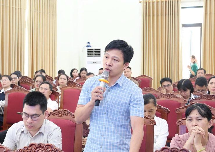 Xã Vĩnh Thanh tổ chức hội nghị đào tạo, hướng dẫn sử dụng hệ thống quản trị thực thi nhiệm vụ và đánh giá cán bộ gắn với đo lường hiệu suất công việc (OKR/KPI)- Ảnh 7.