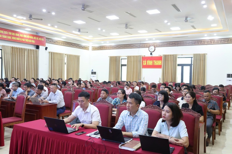 Xã Vĩnh Thanh tổ chức hội nghị đào tạo, hướng dẫn sử dụng hệ thống quản trị thực thi nhiệm vụ và đánh giá cán bộ gắn với đo lường hiệu suất công việc (OKR/KPI)- Ảnh 10.