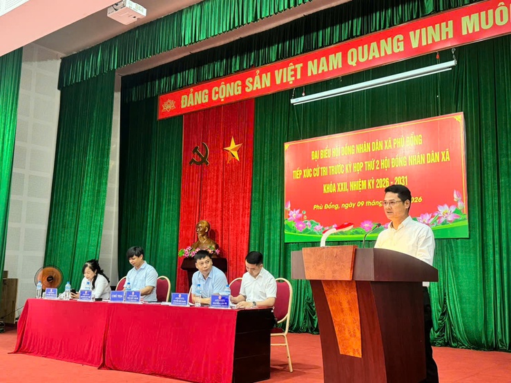 HĐND xã Phù Đổng tổ chức Hội nghị tiếp xúc cư tri trước kỳ họp thứ II HĐND xã Phù Đổng khóa XXII nhiệm kỳ 2026-2031.- Ảnh 10.
