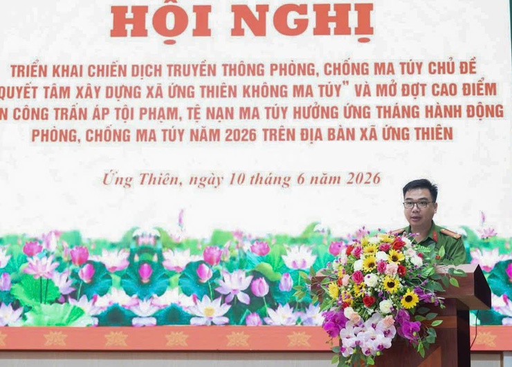 XÃ ỨNG THIÊN PHÁT ĐỘNG CHIẾN DỊCH TRUYỀN THÔNG PHÒNG, CHỐNG MA TÚY NĂM 2026- Ảnh 2.